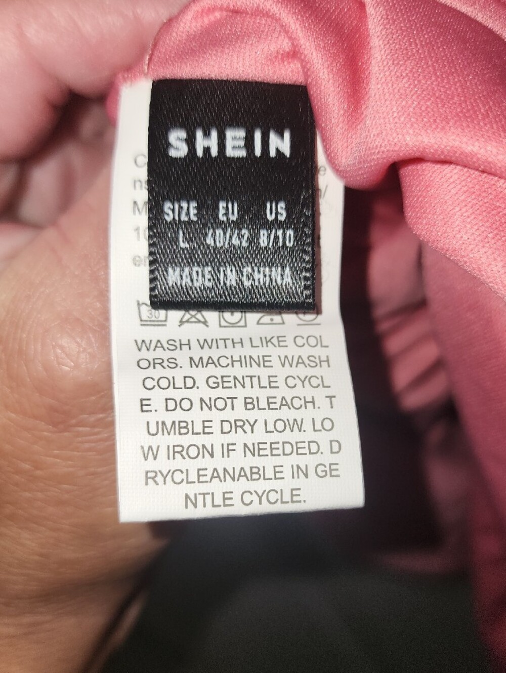 SHEIN Metallic Rose Gold Pleated Mini Dress - Picture 5 of 5
